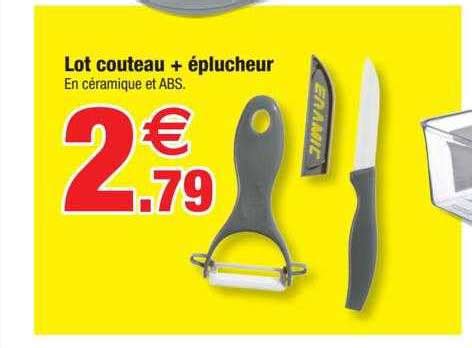 Promo Lot Couteau éplucheur chez Bazarland iCatalogue fr