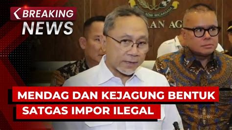 Breaking News Mendag Zulkifli Hasan Bertemu Jaksa Agung Bahas