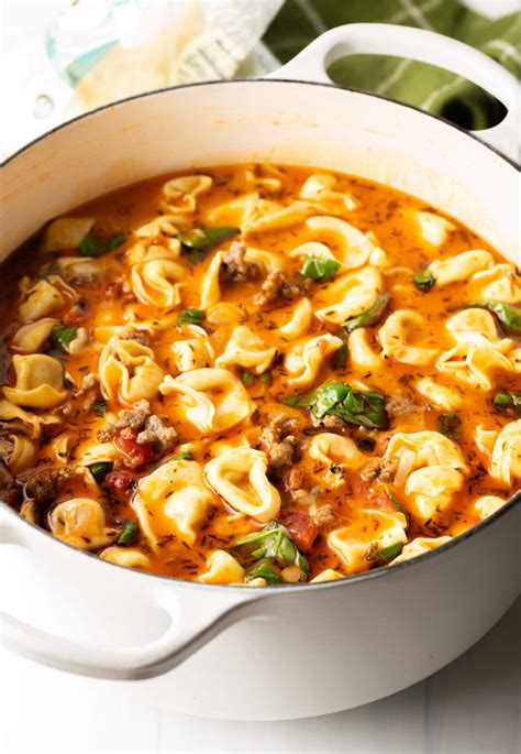 Italian Sausage Tortellini Soup Recipe A Spicy Perspective