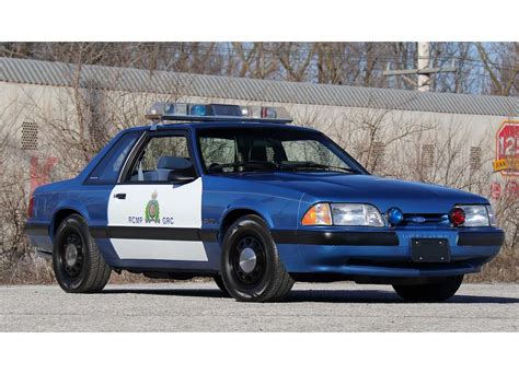 An Original Royal Canadian Mounted Police Ford Mustang SSP Patrol Car