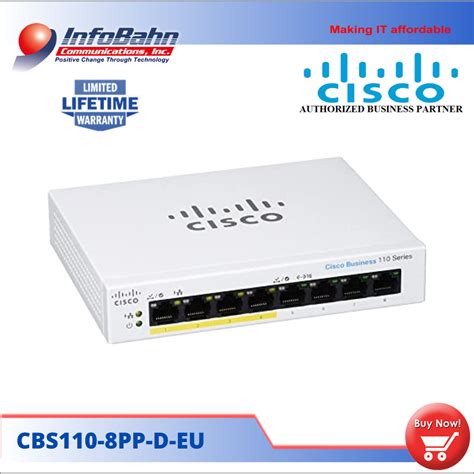 Cisco Business CBS110 8PP D Unmanaged Switch 8 Port GE Partial PoE