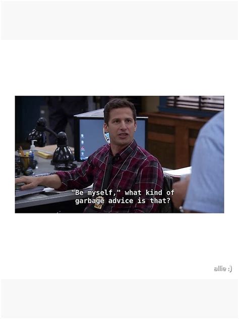 Jake Peralta B99 Art Print By Allie1 Redbubble