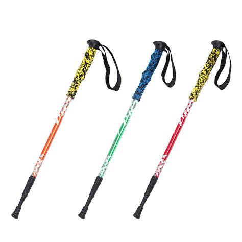 Cm Walking Stick Trekking Aluminum Alloy Climbing Stick Telescopic