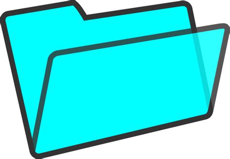 Light Blue Folder Clip Art At Clker Vector Clip Art Online