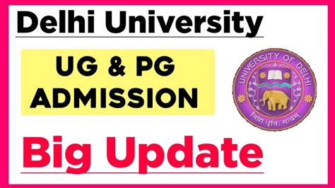 Du Ug Pg Admission Spot Admission Round Admission Schedule