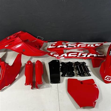 Gasgas Mc Plastic Kit Oem Fenders Shrouds Side Panels Red Mc