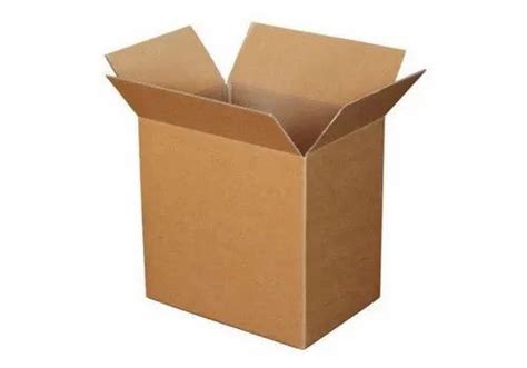 Brown Rectangular 3 Ply Plain Corrugated Box Weight Holding Capacity Kg