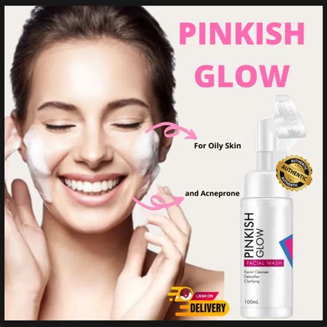 Pinkish Glow Foaming Facial Wash A Facial Cleanser With Papaya Extract