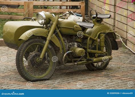 Old Military Russian Motorcycle Stock Photo Image Of Army Forces