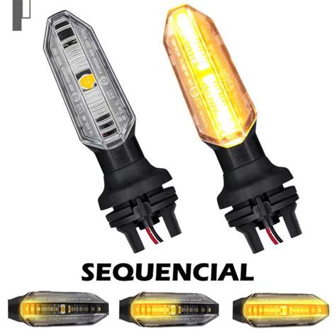 Par Pisca Seta Sequencial Led Modelo Cb Twister