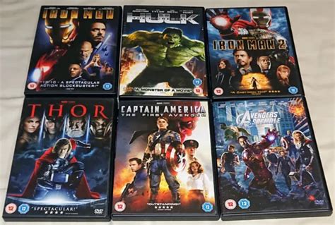 Marvel Studios Cinematic Universe Complete Phase One Films Dvd