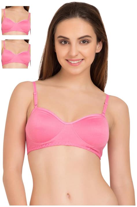 Buy Tweens Pack Of 3 Non Padded Cotton T Shirt Bra Pink Online At Low Prices In India