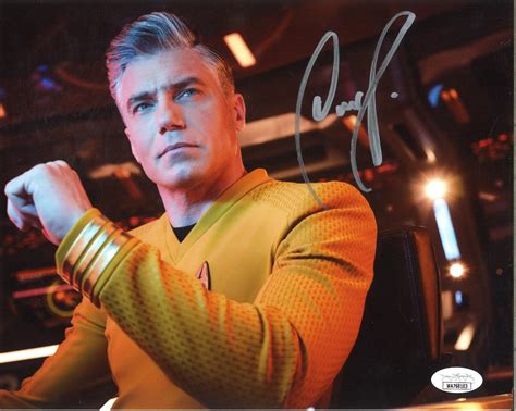 Anson Mount (Star Trek: Strange New Worlds) signed 8x10 photo JSA ...