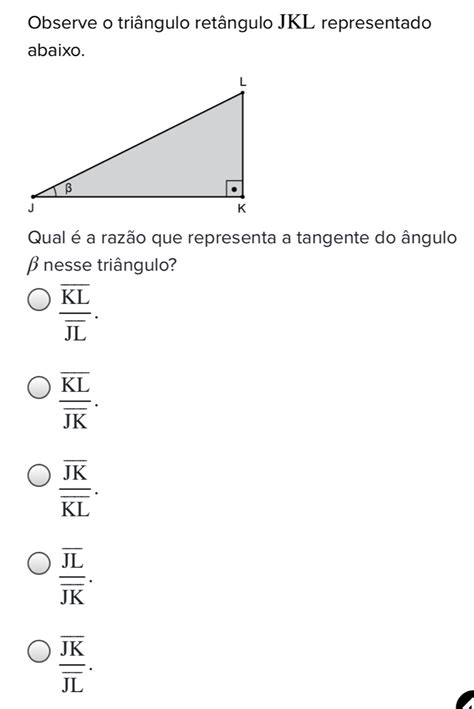 Observe O Triângulo Retângulo Jkl Representado A Gauthmath