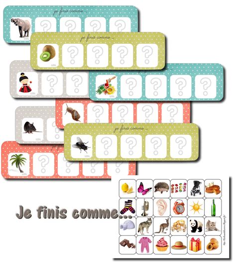 Voici Un Nouveau Jeu De Phonologie De Planches Les Enfants Doivent