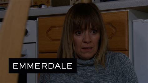 Emmerdale Rhona Discovers That Pierce Has Returned To Emmerdale Youtube