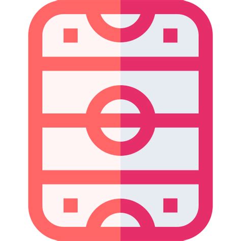 Hockey pitch Basic Straight Flat icon