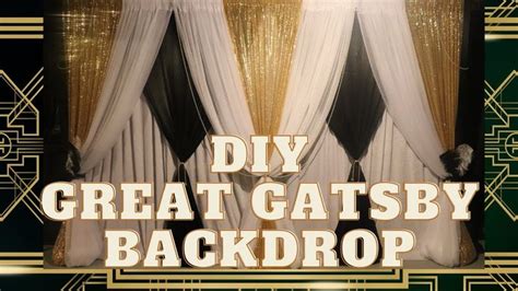 DIY The Great Gatsby Backdrop | Party/Event/Wedding Decor | Backdrop ...