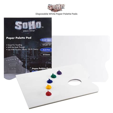 Soho Disposable White Paper Palette Pads Jerry S Artarama