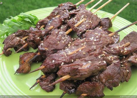 Teriyaki Beef Kebabs Recipe