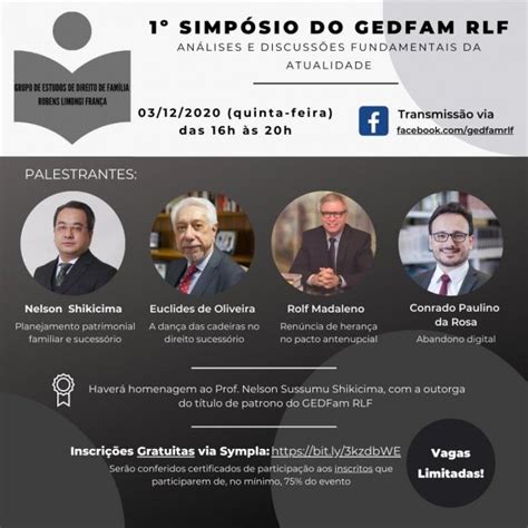 1º Simpósio do GEDFam RLF Análises e Discussões Fundamentais da