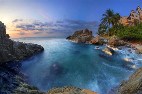 Sunset En Conchas Chinas Hdr Puerto Vallarta Pvbeat Puerto Vallarta