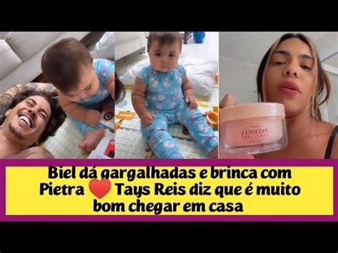 Biel D Gargalhadas E Brinca Pietra Tays Reis Diz Que Muito