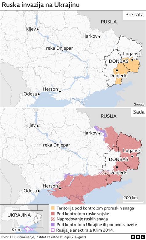 Rusija i Ukrajina Satelitski snimak teško oštećene ruske vojne baze na