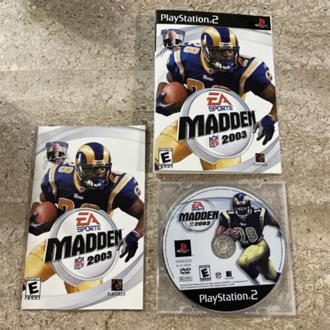 Madden NFL 2003 Sony PlayStation 2 2002 Disk Manual Only Tested