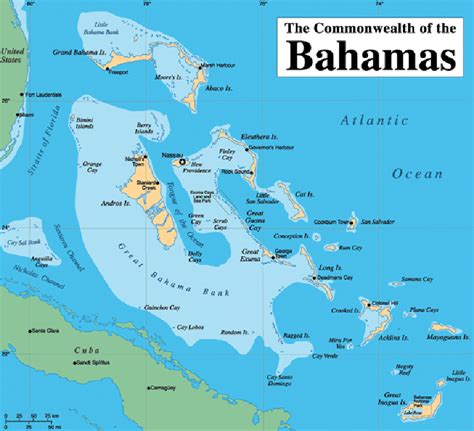 Bahamas Map Travelsfinderscom