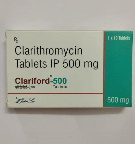 Clarithromycin 500mg Tablets Clariford At Rs 343box In Nagpur Id