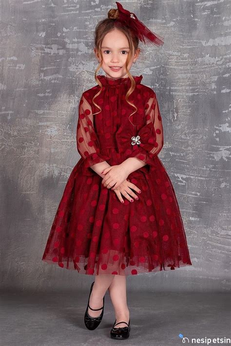 Tivido бордовый для девочек платье | Платья и сарафаны - NesipEtsin.com