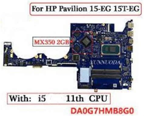 Hp Pavilion Eg T Eg Intel I Th Gen Laptop Motherboard Graphics