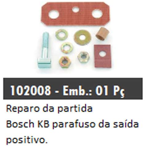 102008 REPARO PARTIDA BOSCH KB PARAFUSO SAÍDA POSITIVO