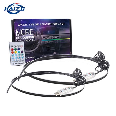 Haizg V Rgb Led Strip Lights Auto Flexible Led Ambient Lighting