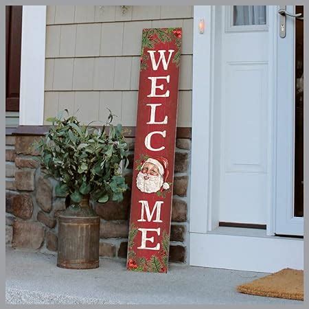 Amazon My Word Welcome Snowflake Porch Board Welcome Sign And