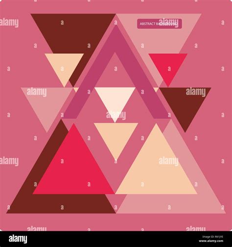 Vector Pattern With Colorful Geometric Shapes Triangles Stock Vector