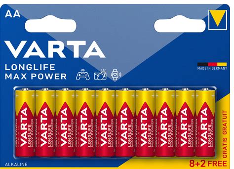 Varta Longlife Power AA-batterier (10-pak) med PrisMatch
