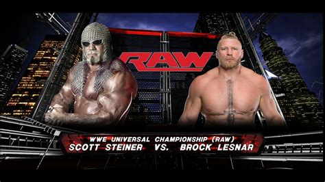 Full Match Scott Steiner Vs Brock Lesnar Universal Title Match