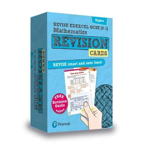 Pearson Revise Edexcel Gcse Maths Higher Revision Cards With Free