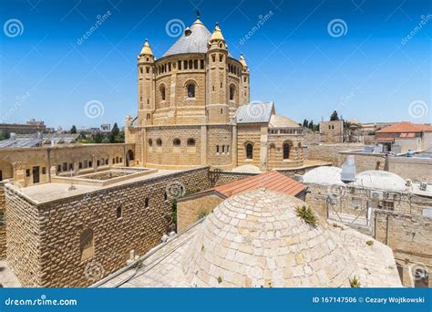 The Dormition Abbey Church On Mount Zion In Jerusalem Israel Middle