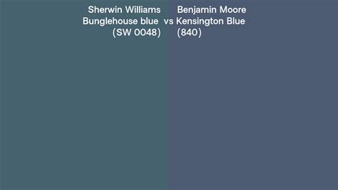 Sherwin Williams Bunglehouse Blue Sw 0048 Vs Benjamin Moore