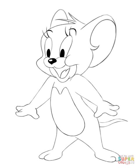 Dibujos De Tom Jerry Facil Para Colorear Vsun