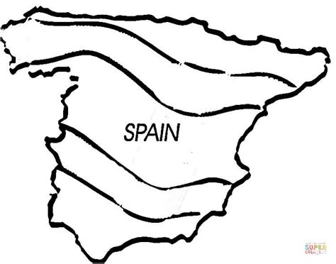 Map Of Spain Coloring Page Free Printable Coloring Pages Clipart