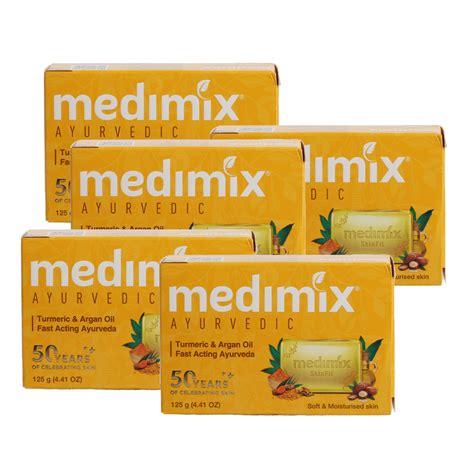 Medimix Soap Turmeric And Argan Oil 5 X 125 G Online At Best Price Indian Utsav Lulu Bahrain