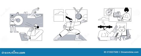 个人训练抽象概念矢量图 向量例证 插画 包括有 隐喻 认证 查出 防御 抵制 单色 战斗 272027500