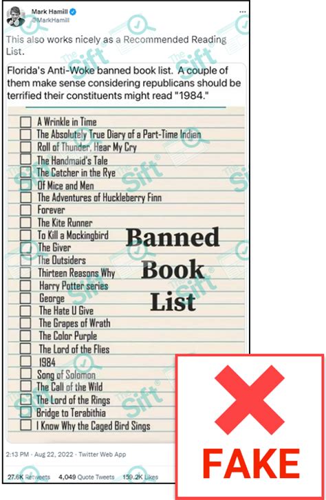 Florida Banned Books List List Pdf Cris Michal