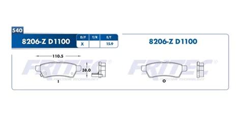 Balatas Traseras Nissan Frontier L Fritec