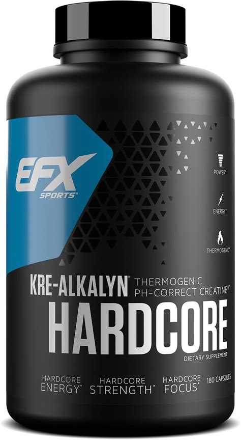 EFX Sports Kre Alkalyn Hardcore Suplemento termogénico de creatina