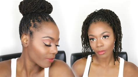 How To Get The Perfect BUN With Medium Length LOCS Plus Bonus Styles